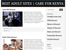 Tablet Screenshot of careforkenya.org